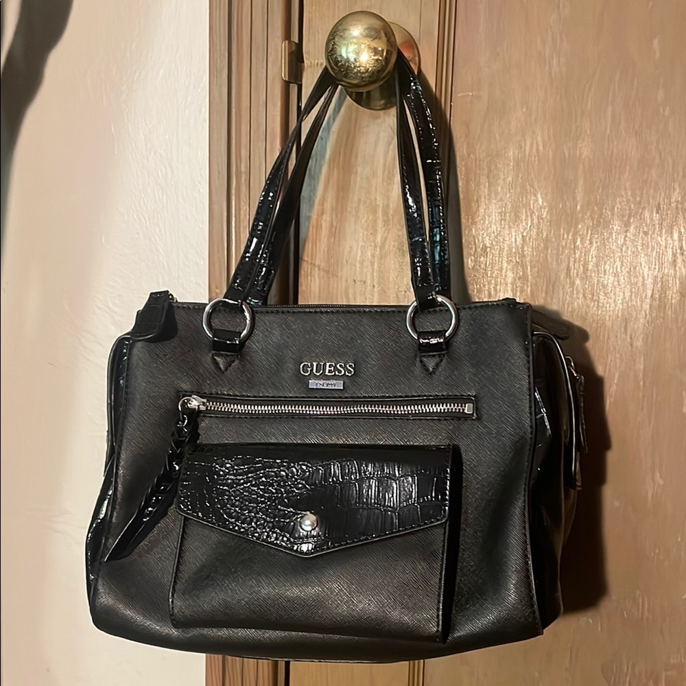 Brand New Guess Black Patent Shoulder Bag Bundle and save!!